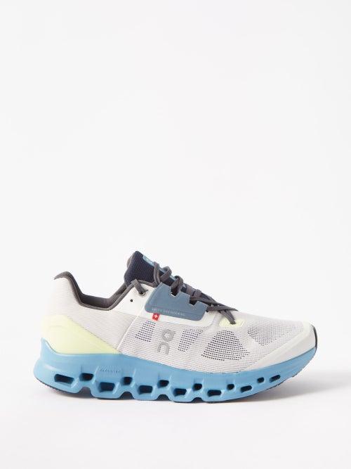 On - Cloudstratus Mesh Trainers - Mens - Grey Blue