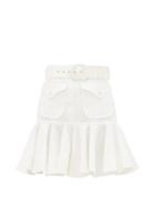 Matchesfashion.com Zimmermann - Super Eight Ruffled Linen Skirt - Womens - Ivory