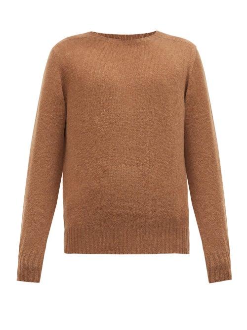 Matchesfashion.com Officine Gnrale - Seamless Wool Sweater - Mens - Brown