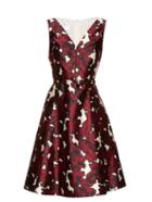 Oscar De La Renta Floral-print Silk-twill Dress
