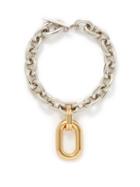 Paco Rabanne - Xl Link Chain Necklace - Womens - Silver Gold