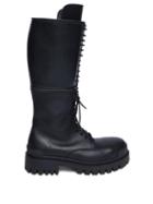Balenciaga - Master Zipped Leather Boots - Womens - Black