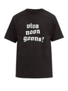 Matchesfashion.com Noon Goons - Viva Noon Goons Cotton T-shirt - Mens - Black