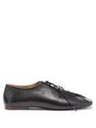 Ladies Shoes Lemaire - Crepe-sole Grained-leather Shoes - Womens - Black