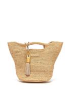 Matchesfashion.com Heidi Klein - Grace Bay Super Mini Raffia Bucket Bag - Womens - Beige