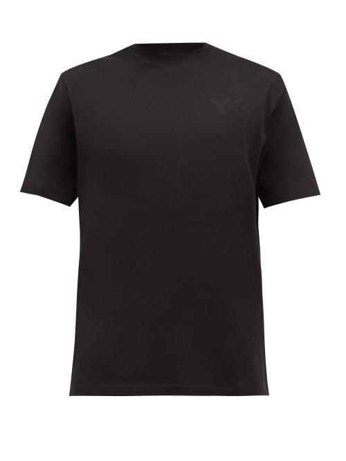 Y-3 - Logo-print Cotton-jersey T-shirt - Mens - Black