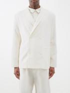 Albus Lumen - Double-breasted Shawl-lapel Merino-blend Jacket - Mens - Cream