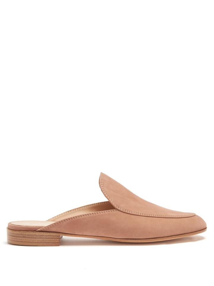 Gianvito Rossi Palau Suede Backless Loafer
