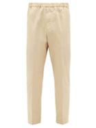 Matchesfashion.com Jil Sander - Elasticated-waist Cotton-gabardine Trousers - Mens - Beige