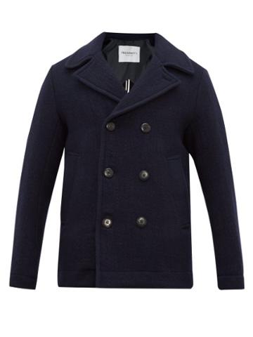 Matchesfashion.com President's - Hitch P's Rubberised Logo Peacoat - Mens - Navy