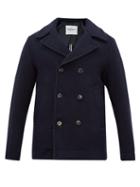 Matchesfashion.com President's - Hitch P's Rubberised Logo Peacoat - Mens - Navy