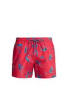 Matchesfashion.com Paul Smith - Shrimp Print Swim Shorts - Mens - Pink