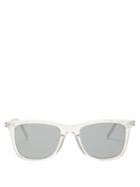 Matchesfashion.com Saint Laurent - D-frame Transparent Acetate Sunglasses - Mens - Beige