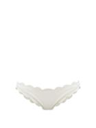 Matchesfashion.com Marysia - Antibes Scalloped-edge Bikini Briefs - Womens - White