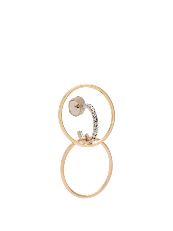Charlotte Chesnais Fine Jewellery Bloom Diamond & Gold Single Earring