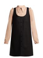 Matchesfashion.com No. 21 - Layered Pinafore Dress - Womens - Black Multi