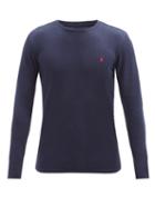 Matchesfashion.com Polo Ralph Lauren - Logo-embroidered Cotton-blend Pyjama Top - Mens - Navy