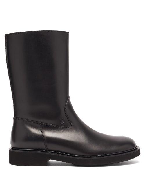Matchesfashion.com Tod's - Woxy Leather Boots - Mens - Black