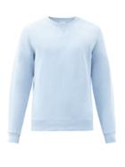 Matchesfashion.com Sunspel - Cotton-jersey Sweatshirt - Mens - Light Blue