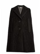 Miu Miu Notch-lapel Guipure-lace And Wool Cape