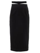 Jacquemus - Valerie High-rise Wool-blend Midi Skirt - Womens - Black