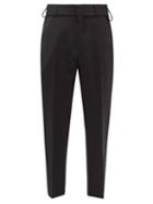 Jacquemus - Mid-rise Straight-leg Wool Trousers - Mens - Black