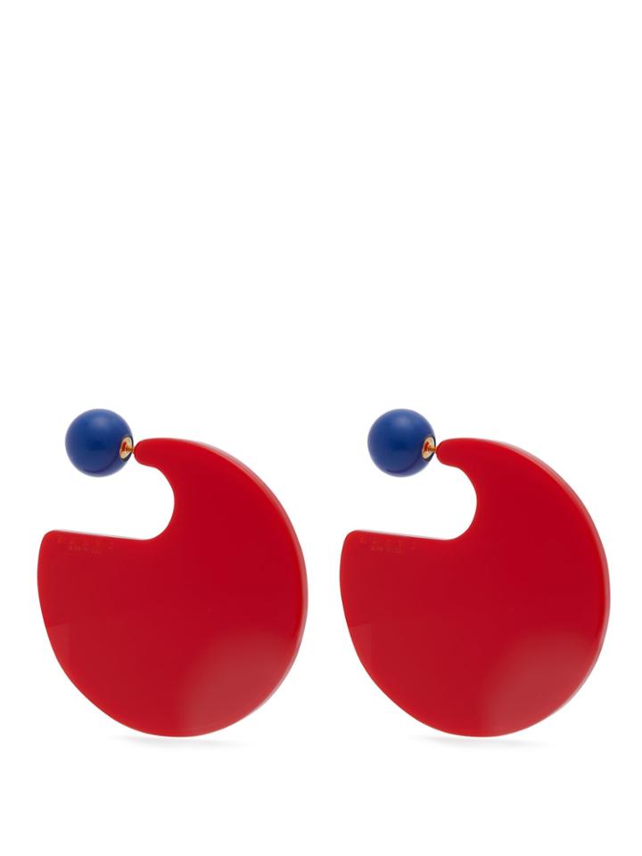 Marni Resin Hoop Earrings