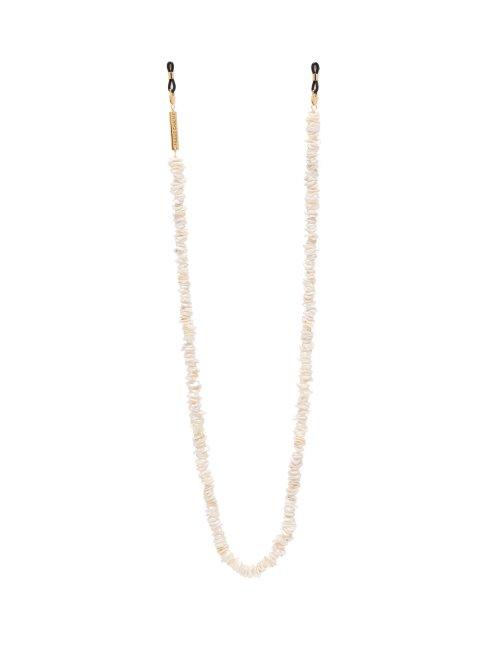 Matchesfashion.com Frame Chain - Teenage Kicks Mother Of Pearl Glasses Chain - Womens - Pearl
