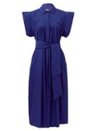 Matchesfashion.com Max Mara Studio - Lazzaro Shirt Dress - Womens - Blue