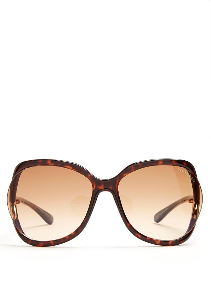 Tom Ford Eyewear Stephanie Oversized Square-frame Sunglasses
