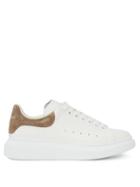 Alexander Mcqueen - Oversized Raised-sole Leather Trainers - Mens - White Brown
