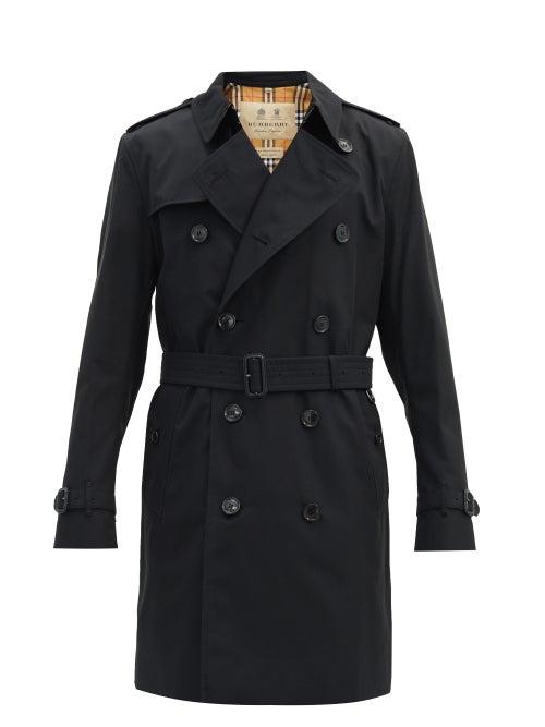 Matchesfashion.com Burberry - Kensington Cotton-gabardine Trench Coat - Mens - Black