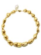 Ladies Jewellery Timeless Pearly - Baroque Pearl & 24kt Gold-plated Choker - Womens - Gold