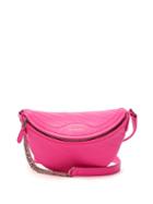 Matchesfashion.com Balenciaga - Souvenirs Xxs Logo Debossed Leather Belt Bag - Womens - Pink