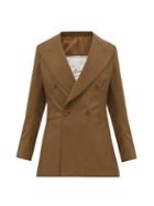 Matchesfashion.com Giuliva Heritage Collection - The Stella Double Breasted Wool Jacket - Womens - Brown