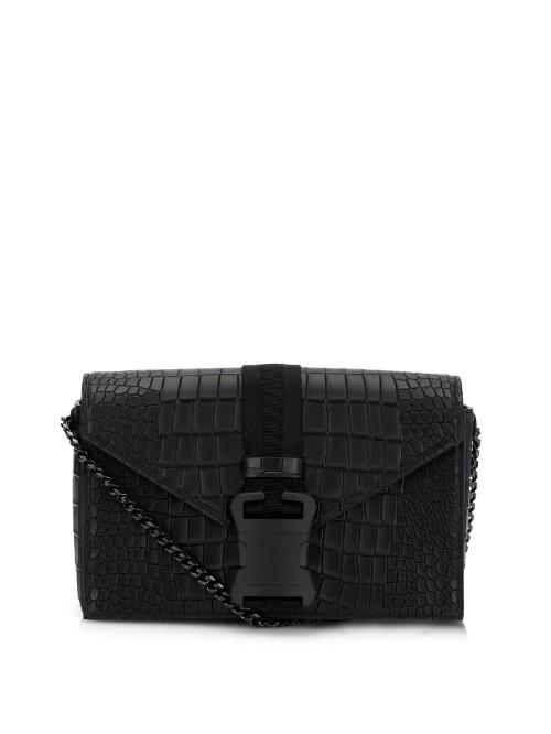 Christopher Kane Safety Buckle Embossed Shoulder Bag