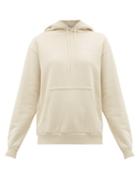 Matchesfashion.com Holiday Boileau - Logo Print Cotton Jersey Hooded Sweatshirt - Womens - Ivory