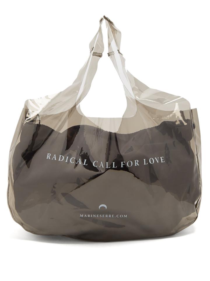 Marine Serre Vinyl Logo Shopper Bag