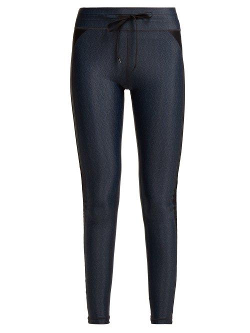 Matchesfashion.com The Upside - Tee Pee Yoga Leggings - Womens - Black Navy