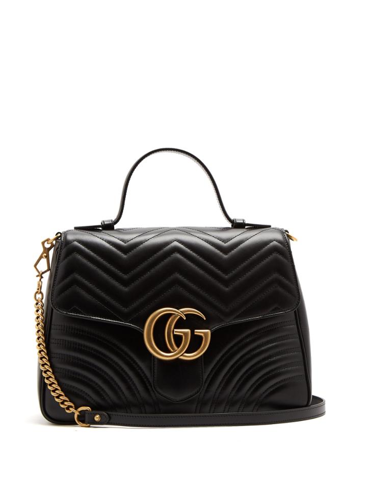 Gucci Gg Marmont Medium Quilted-leather Shoulder-bag