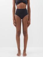 Sara Cristina - Classic High-rise Recycled-fibre Bikini Briefs - Womens - Black