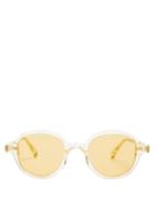 Matchesfashion.com Kaleos - Ferguson Acetate Sunglasses - Womens - Yellow