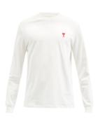 Matchesfashion.com Ami - Ami De Caur-logo Cotton-jersey T-shirt - Mens - White
