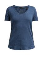 Matchesfashion.com Atm - Slubbed Cotton Jersey T Shirt - Womens - Dark Blue