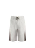 Lanvin Side-stripe Cotton Shorts
