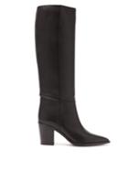 Matchesfashion.com Gianvito Rossi - Western 85 Stacked Block Heel Boots - Womens - Black
