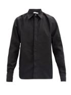 Matchesfashion.com Bianca Saunders - Push-studded Cotton-drill Shirt - Mens - Black