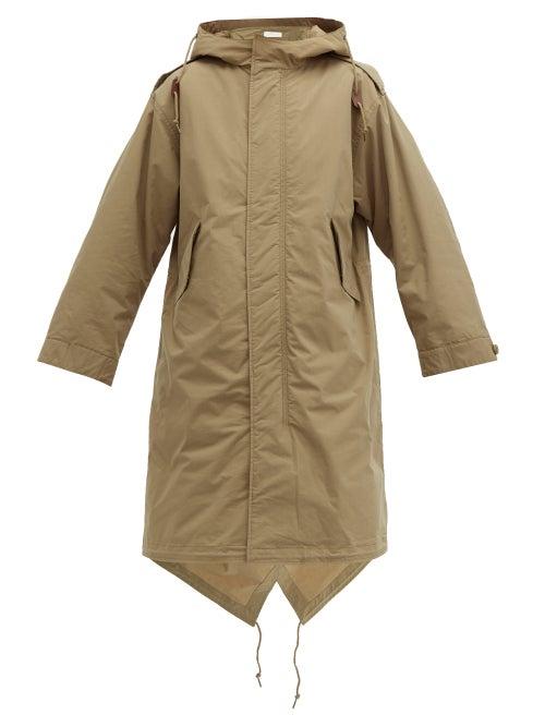 Matchesfashion.com A.p.c. - X Suzanne Koller Gertrude Cotton Blend Parka - Womens - Khaki