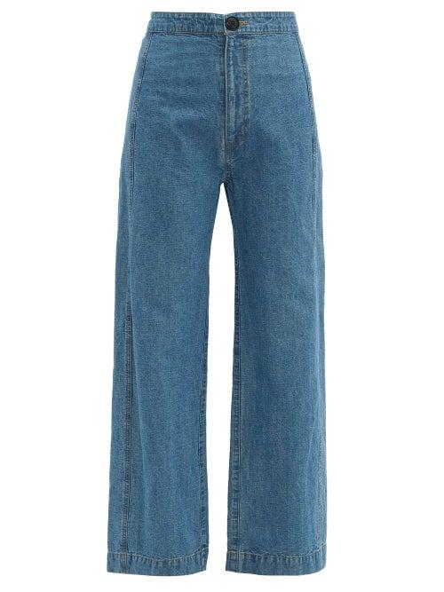 Matchesfashion.com Sea - Piper Wide Leg Jeans - Womens - Denim