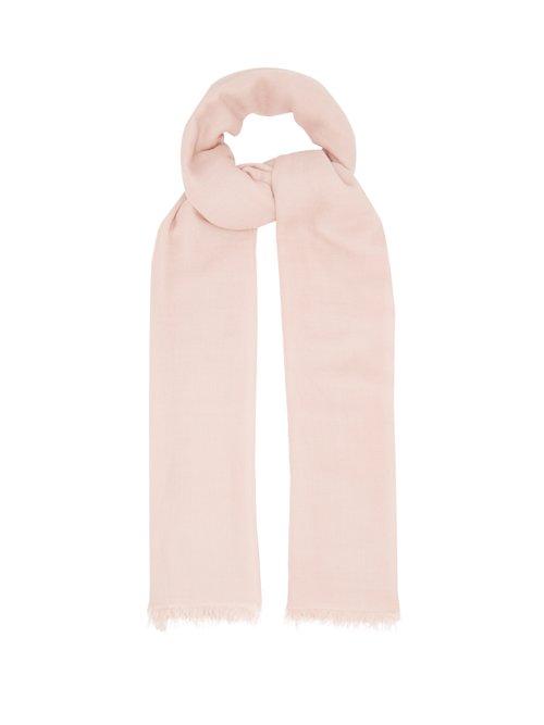 Matchesfashion.com Raey - Super Fine Cashmere Scarf - Womens - Nude